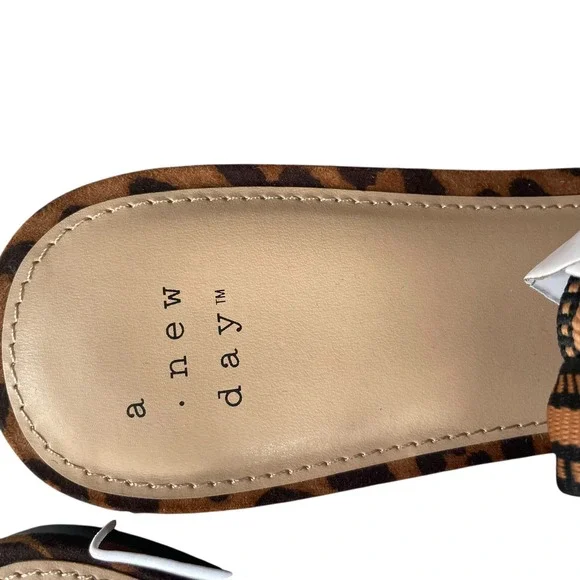 A New Day Leopard Print Pointed Toe Slingback Flats Size 9.5 NWT - Picture 9 of 9